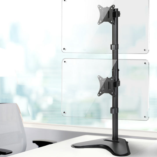 Monitor Arm Stand Dual Mount Hd Led Tv Bracket Holder