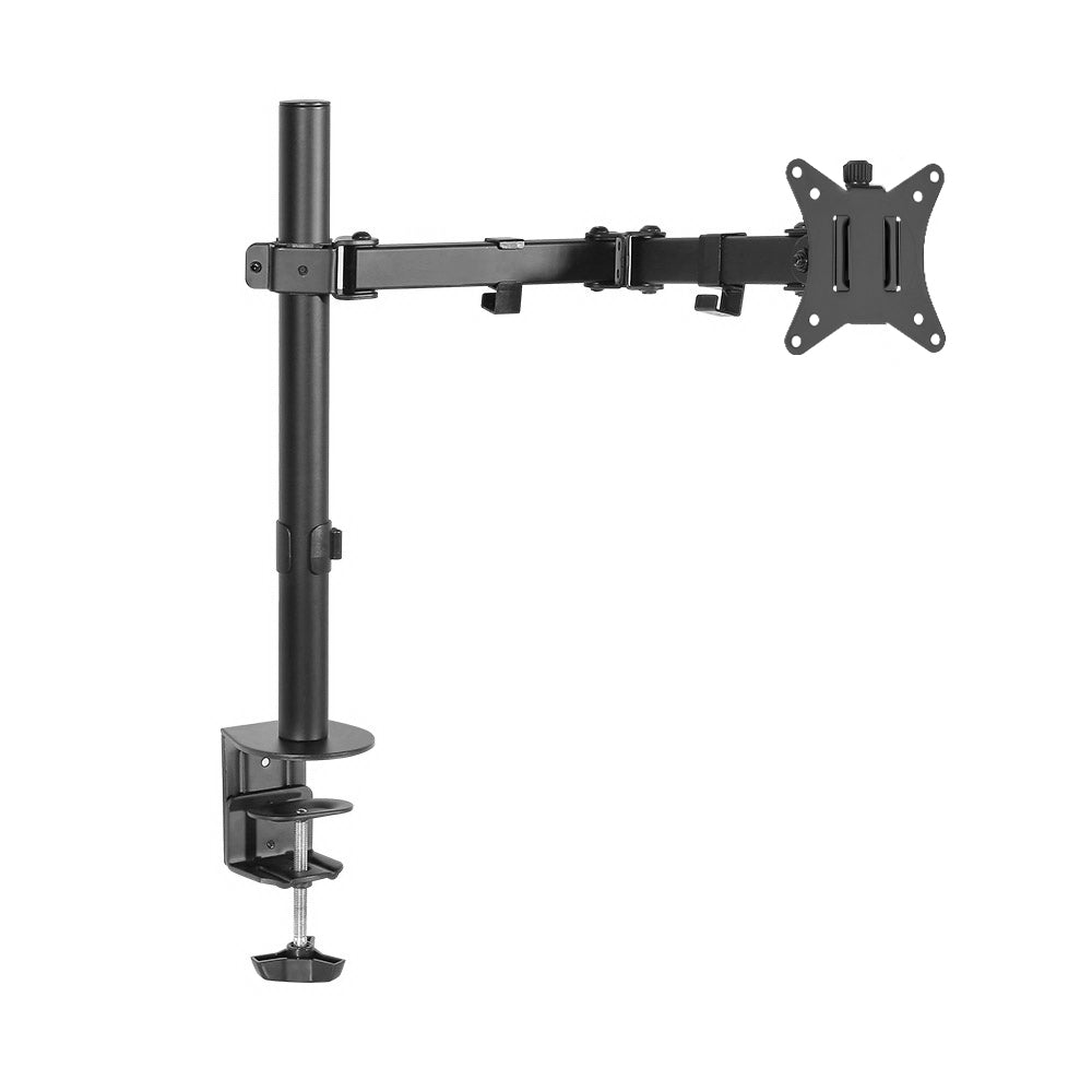 32" Monitor Arm Mount Adjustable Swivel Desk Stand Black