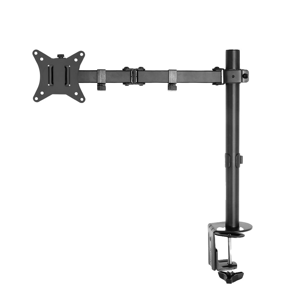 32" Monitor Arm Mount Adjustable Swivel Desk Stand Black