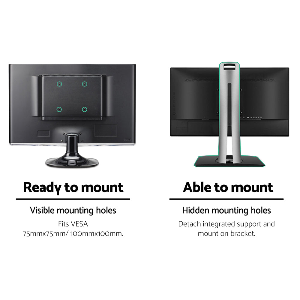 32" Monitor Arm Mount Adjustable Swivel Desk Stand Black
