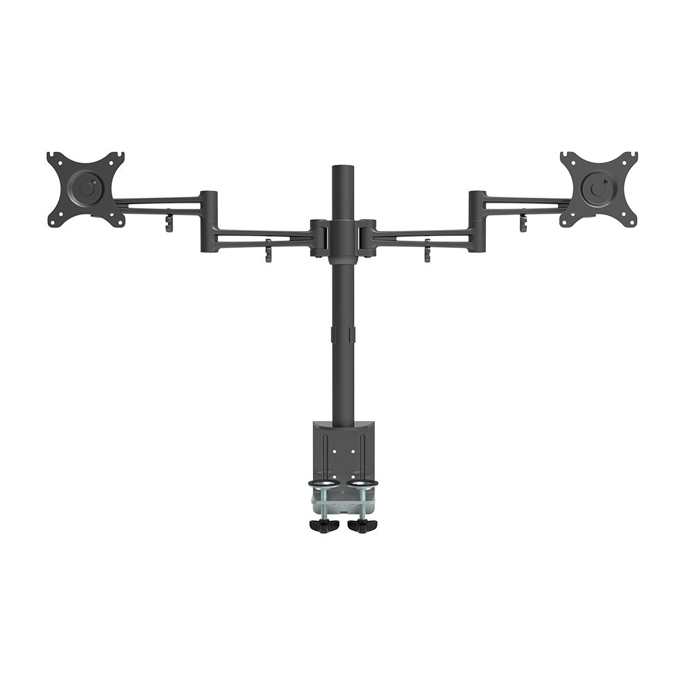 Dual Monitor Arm Desk Mount Screen Holder Adjustable Bracket