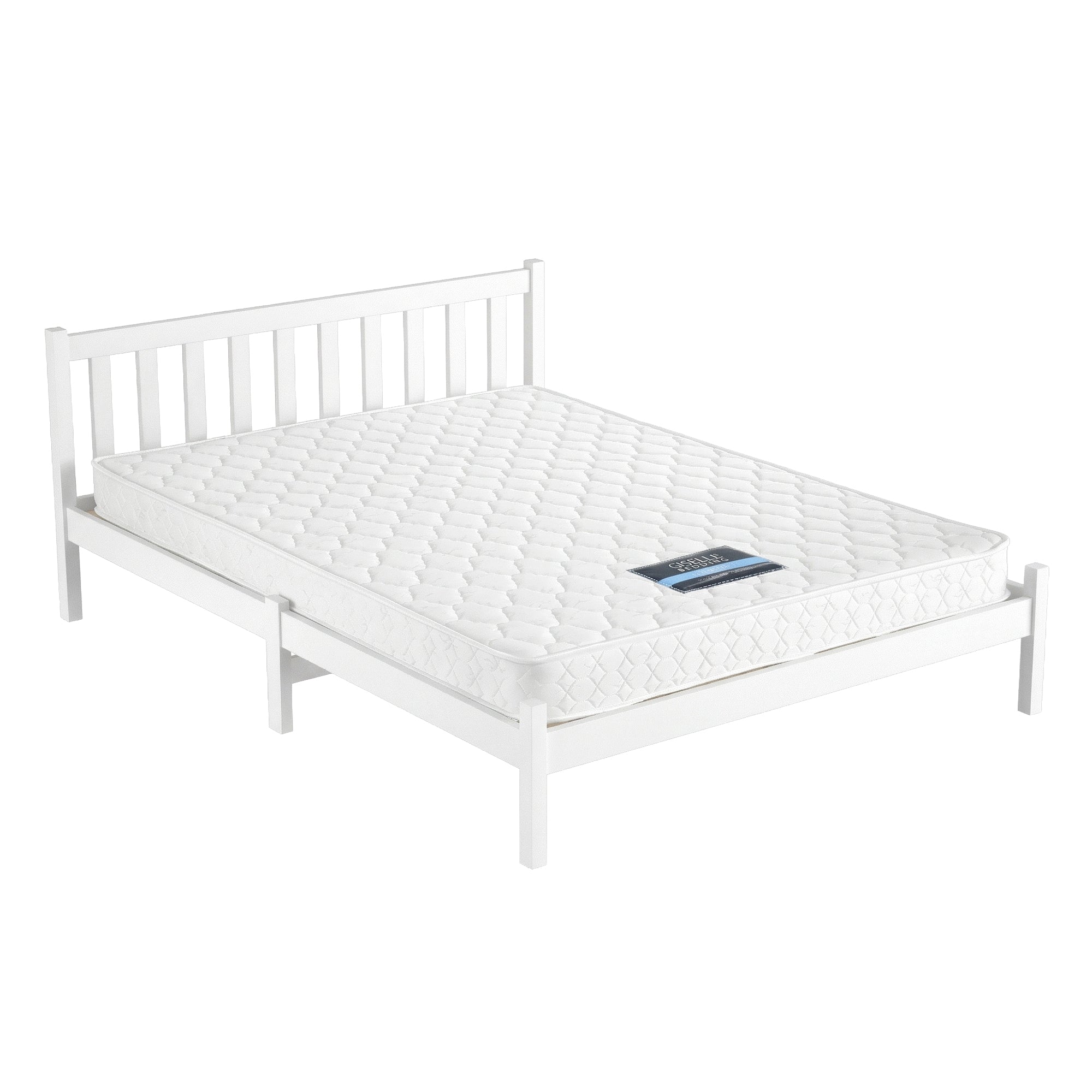 Double Mattress Pine Bed Frame Bundle | Simpledeals