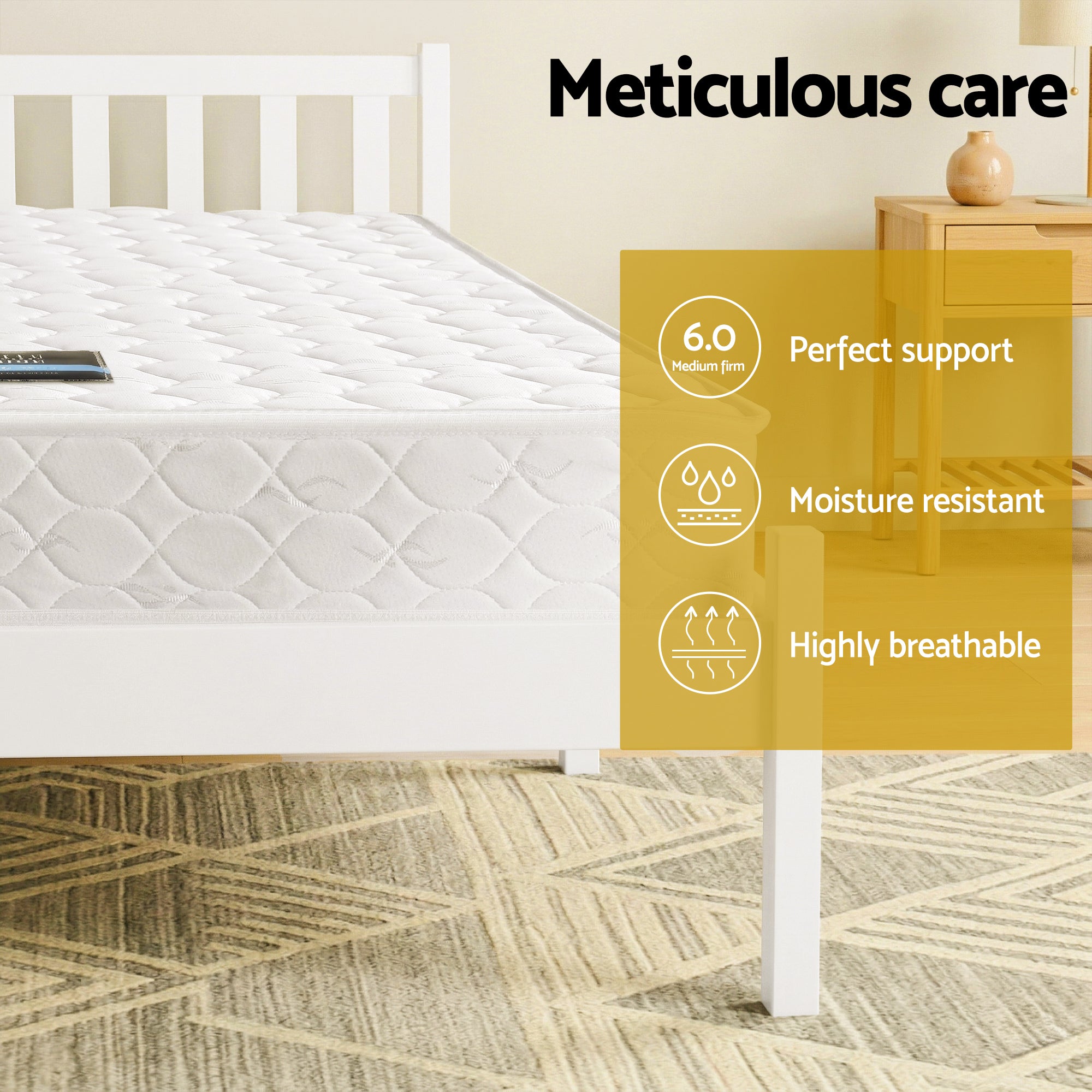 Double Mattress Pine Bed Frame Bundle | Simpledeals