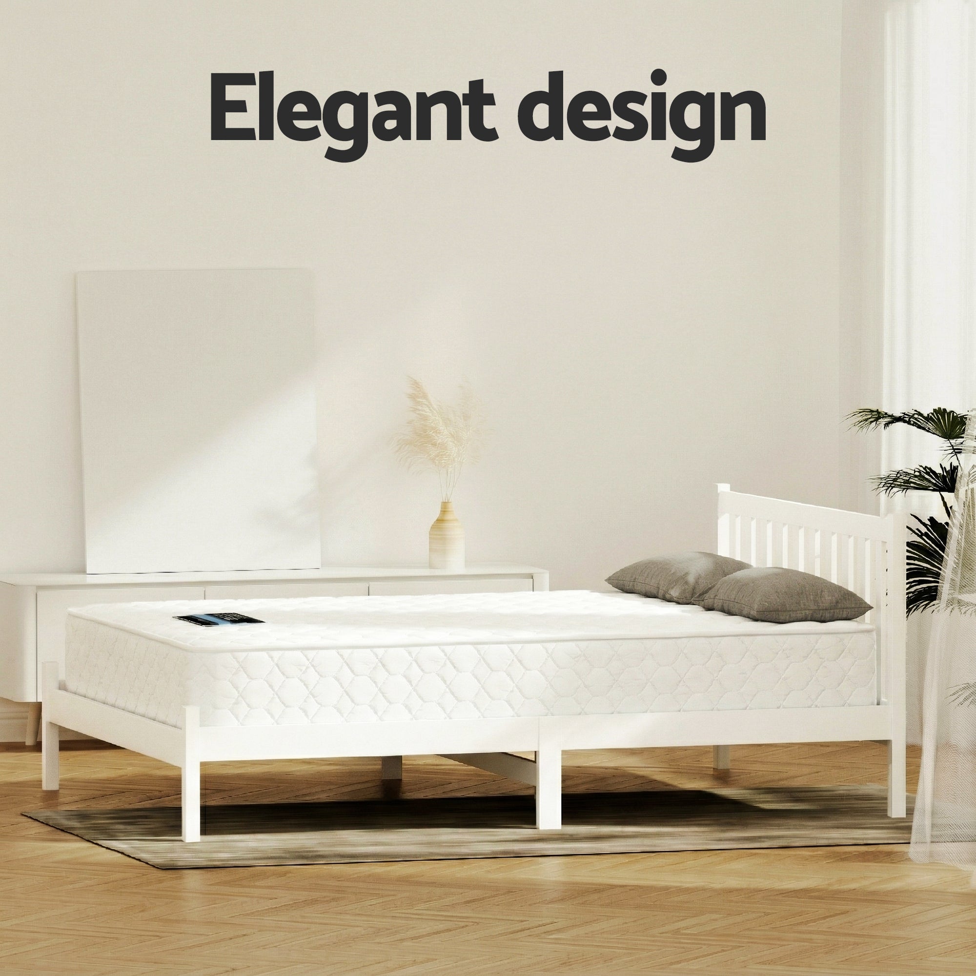 Double Mattress Pine Bed Frame Bundle | Simpledeals