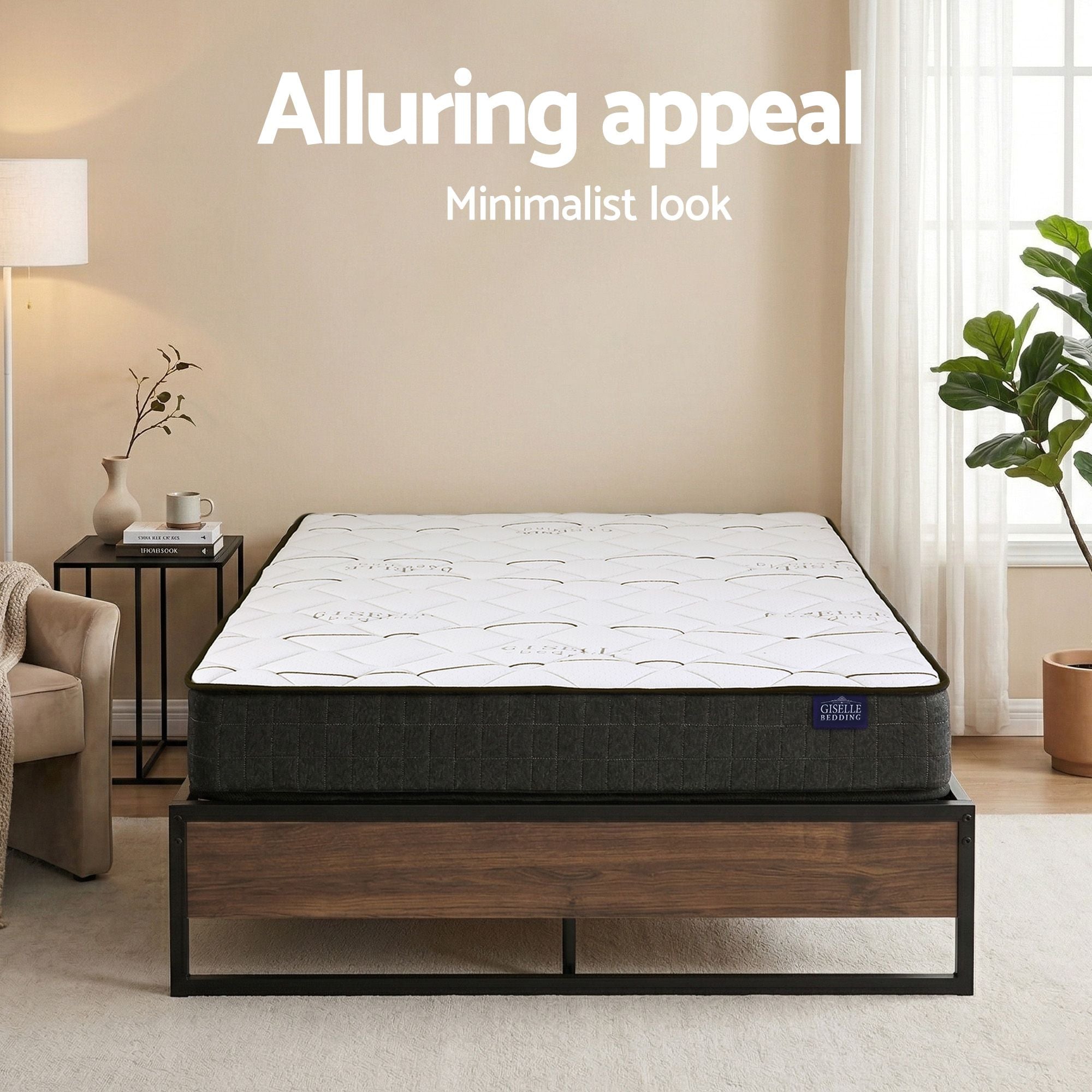 Double Bed Frame Mattress Set 16cm | Simpledeals