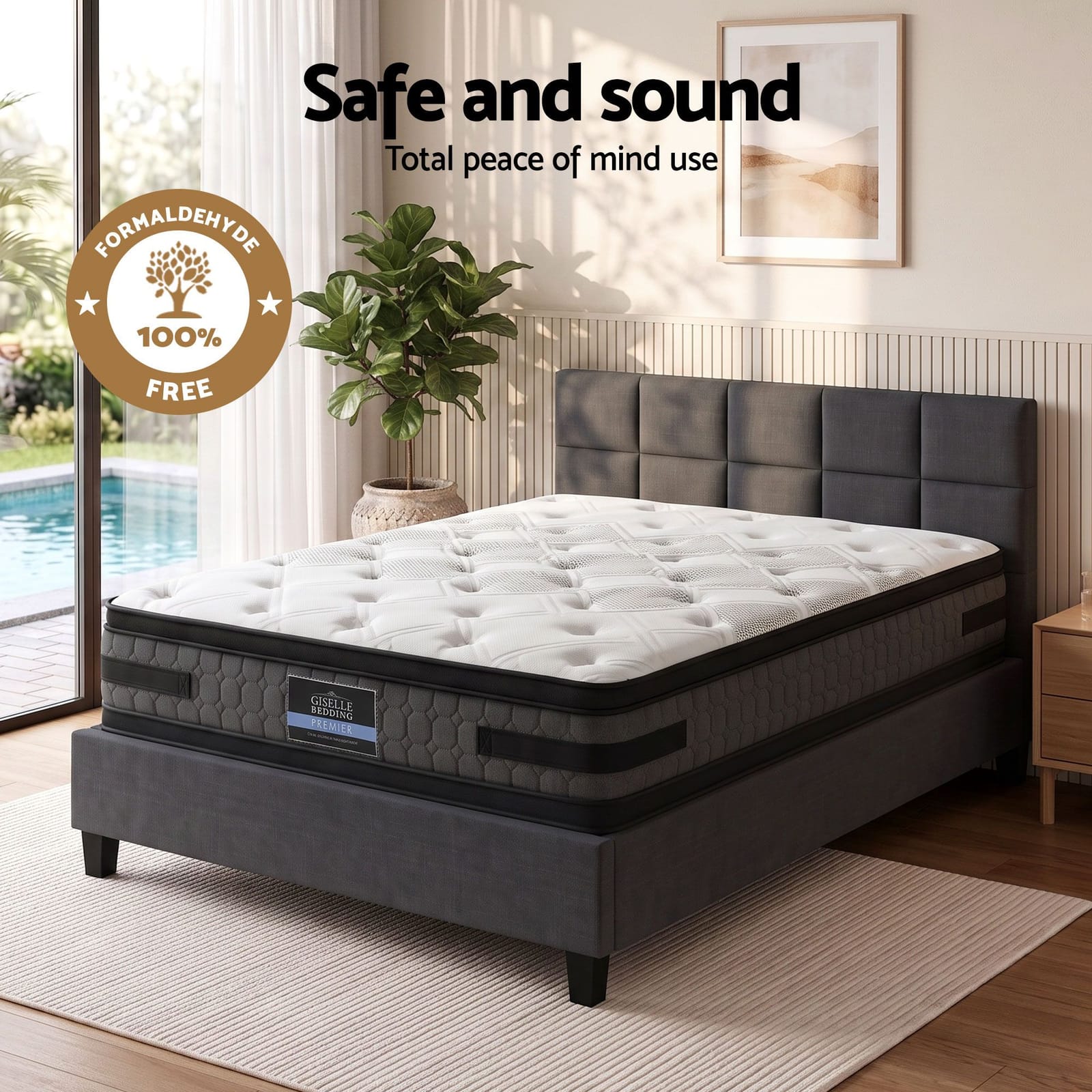 Queen Mattress Bundle Double Sided 203x153x36cm