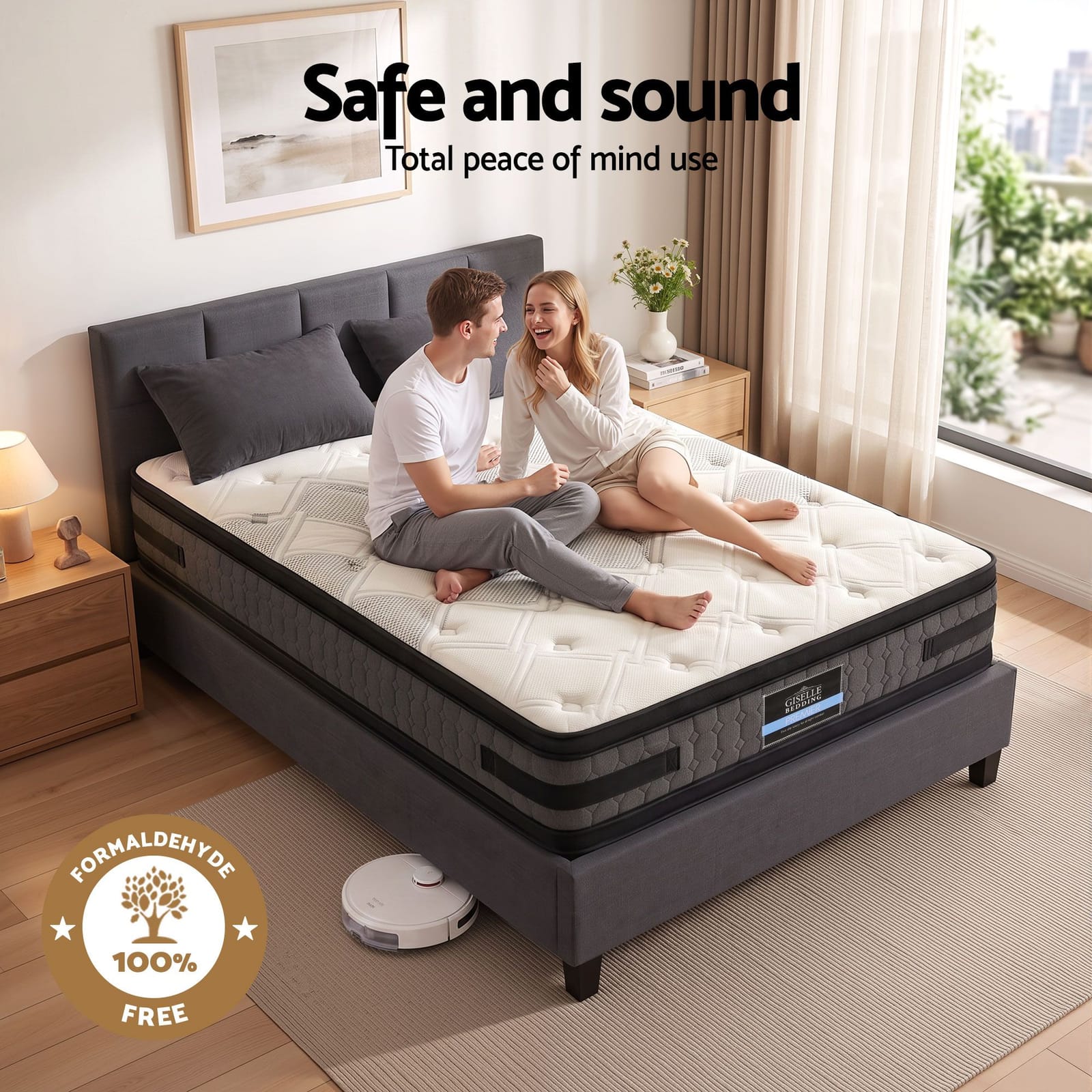 Queen Mattress Bundle Double Sided 203x153x36cm