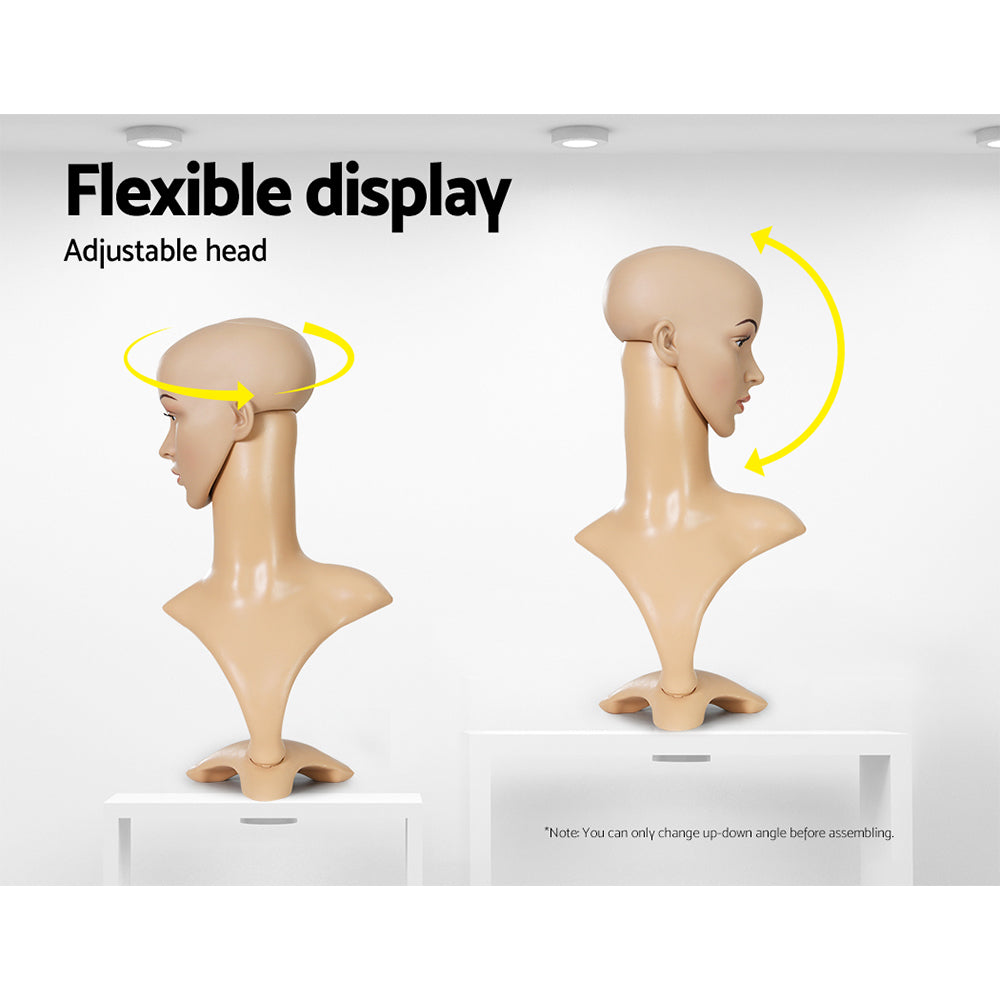 Female Mannequin Head Dummy Model Display Shop Stand Professional Use, Mannequins - photo 7