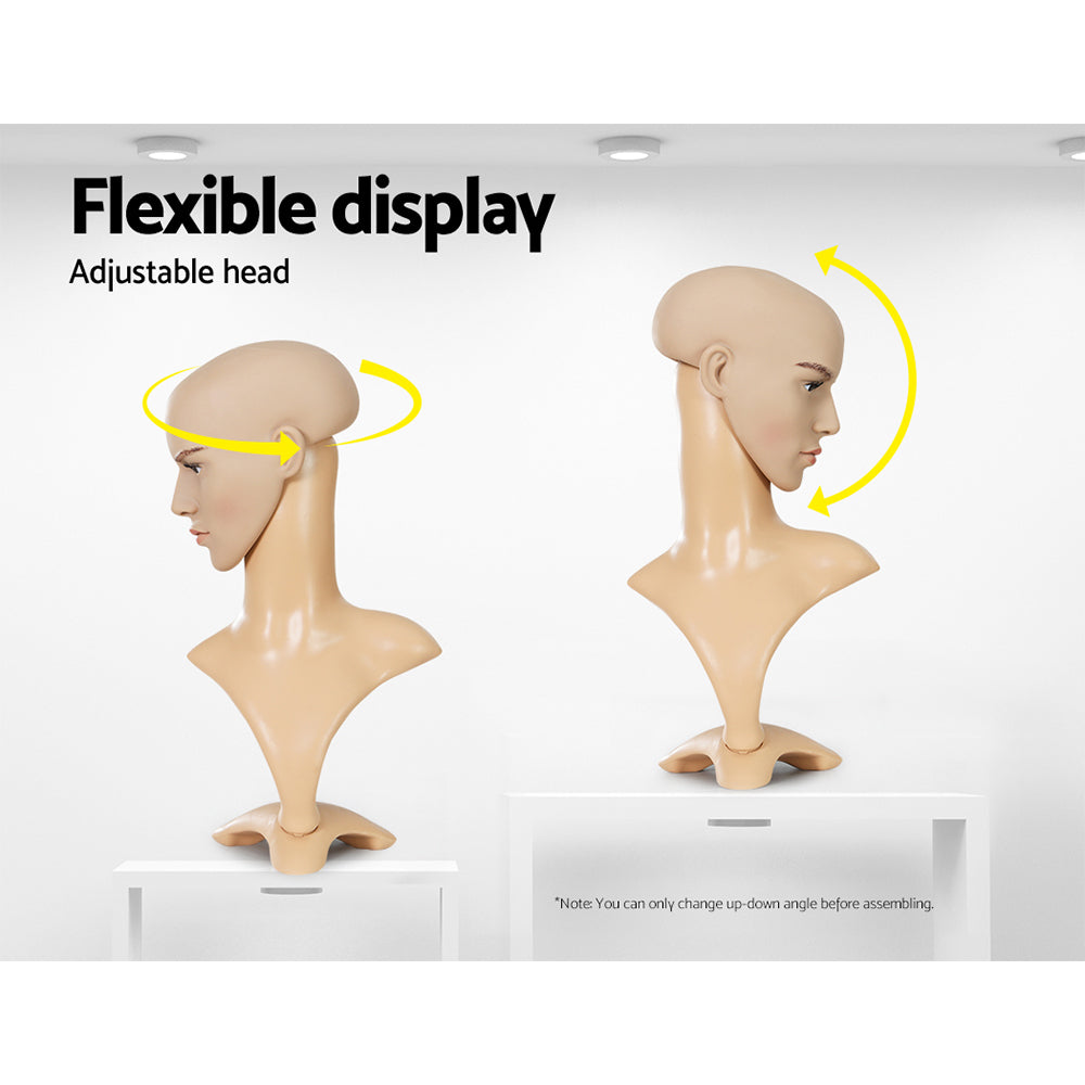 Male Mannequin Head Dummy Model Display Shop Stand Professional Use, Mannequins - photo 7