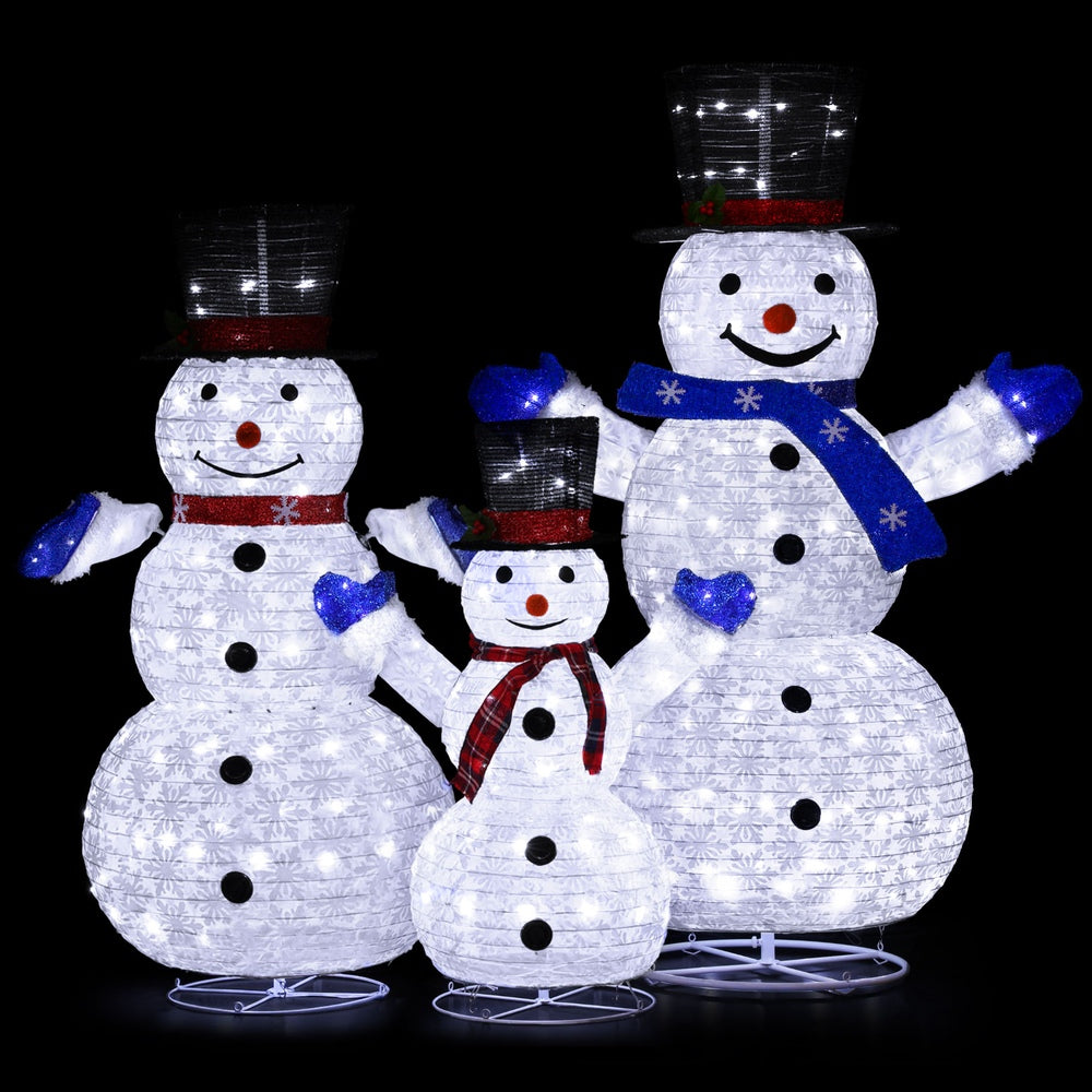 Christmas Lights 330 LED Fairy Lights Snowman Decoration Set with Outdoor Decorations & Lights