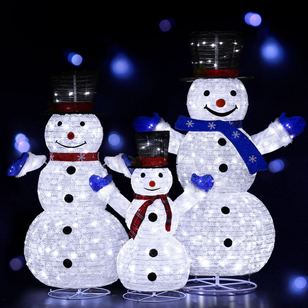 Christmas Lights 330 LED Fairy Lights Snowman Decoration Set, Outdoor Decorations & Lights