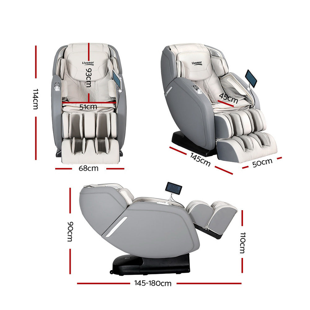4D Gary Electronic Massage Chair Zero Gravity, Full-Body Airbag & Heat Therapy