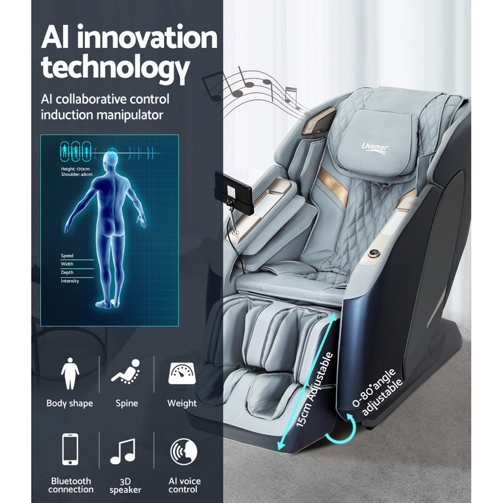 4D Massage Chair Electric Recliner Double Core Mechanism Massager Melisa