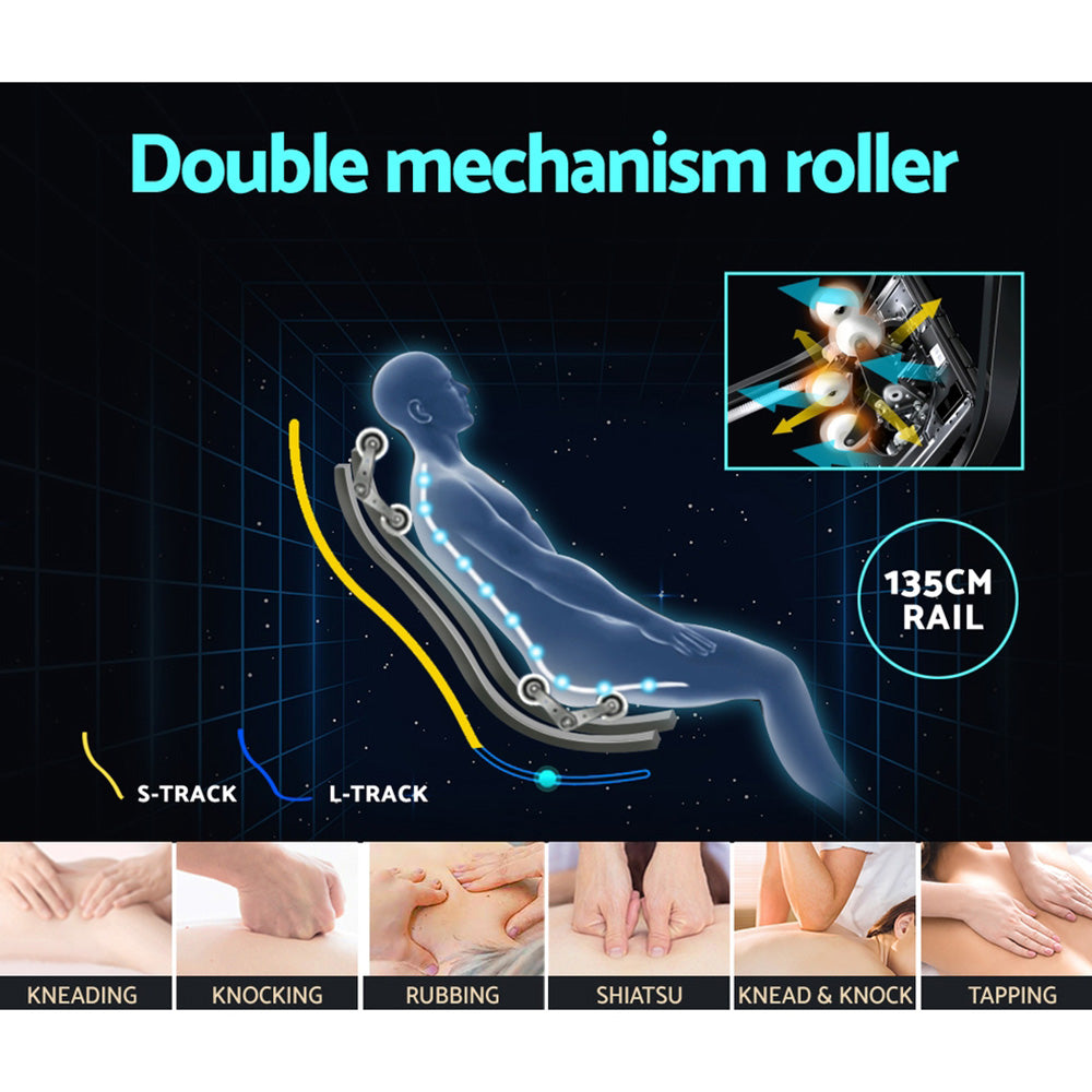 4D Massage Chair Electric Recliner Double Core Mechanism Massager Melisa
