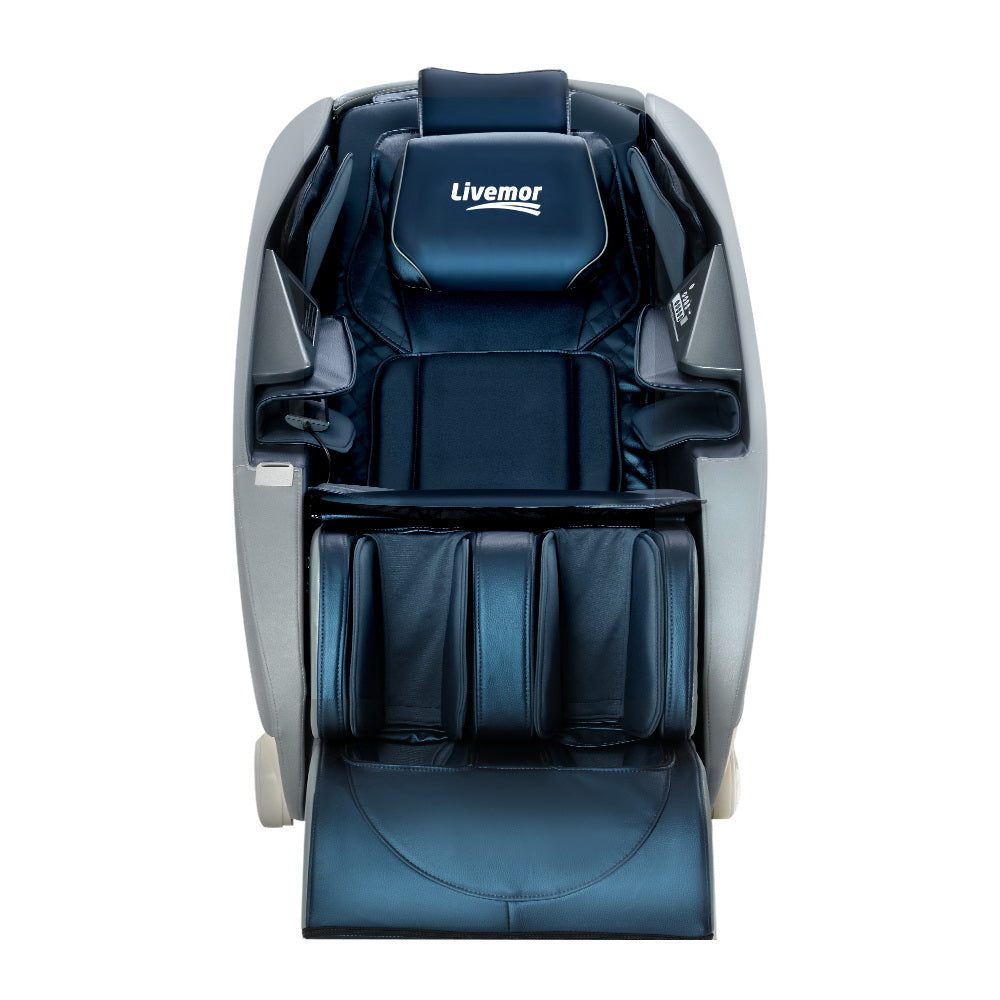 Massage Chair Zero Gravity Electric Massage Recliner Chairs Deluxe Blue