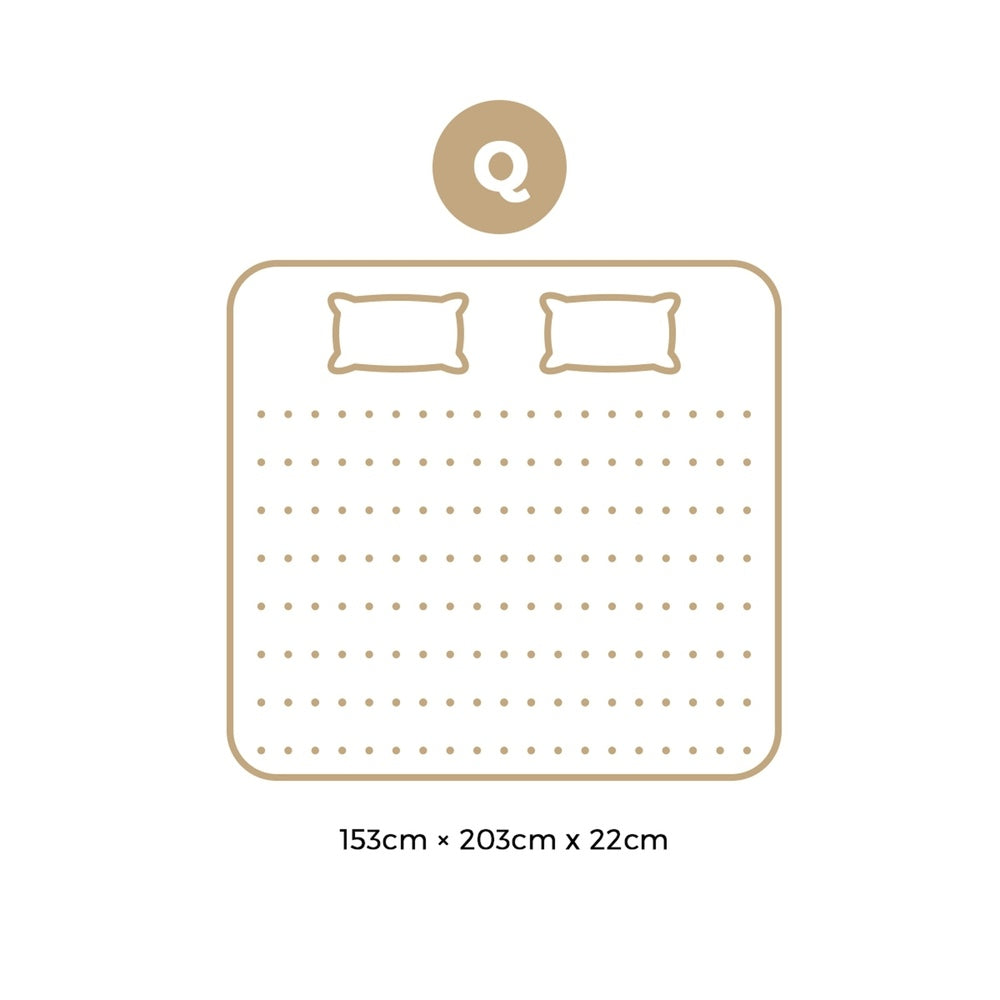22cm Thick Mattress 7 Zone Support 3D Mesh Medium Firm 6.0