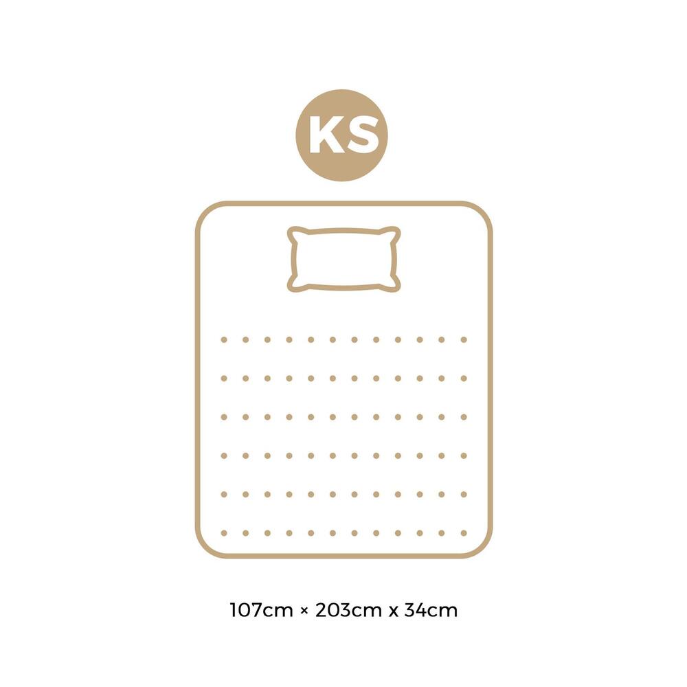 Simple Deals King Single Mattress Cool Gel Bed Medium Firm Mattress with Pocket Spring 34cm Thickness