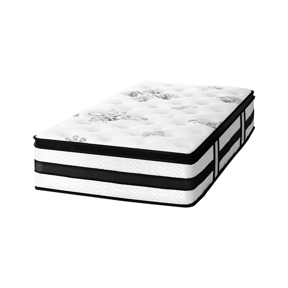 Simple Deals King Single Mattress Cool Gel Bed Medium Firm Mattress with Pocket Spring 34cm Thickness
