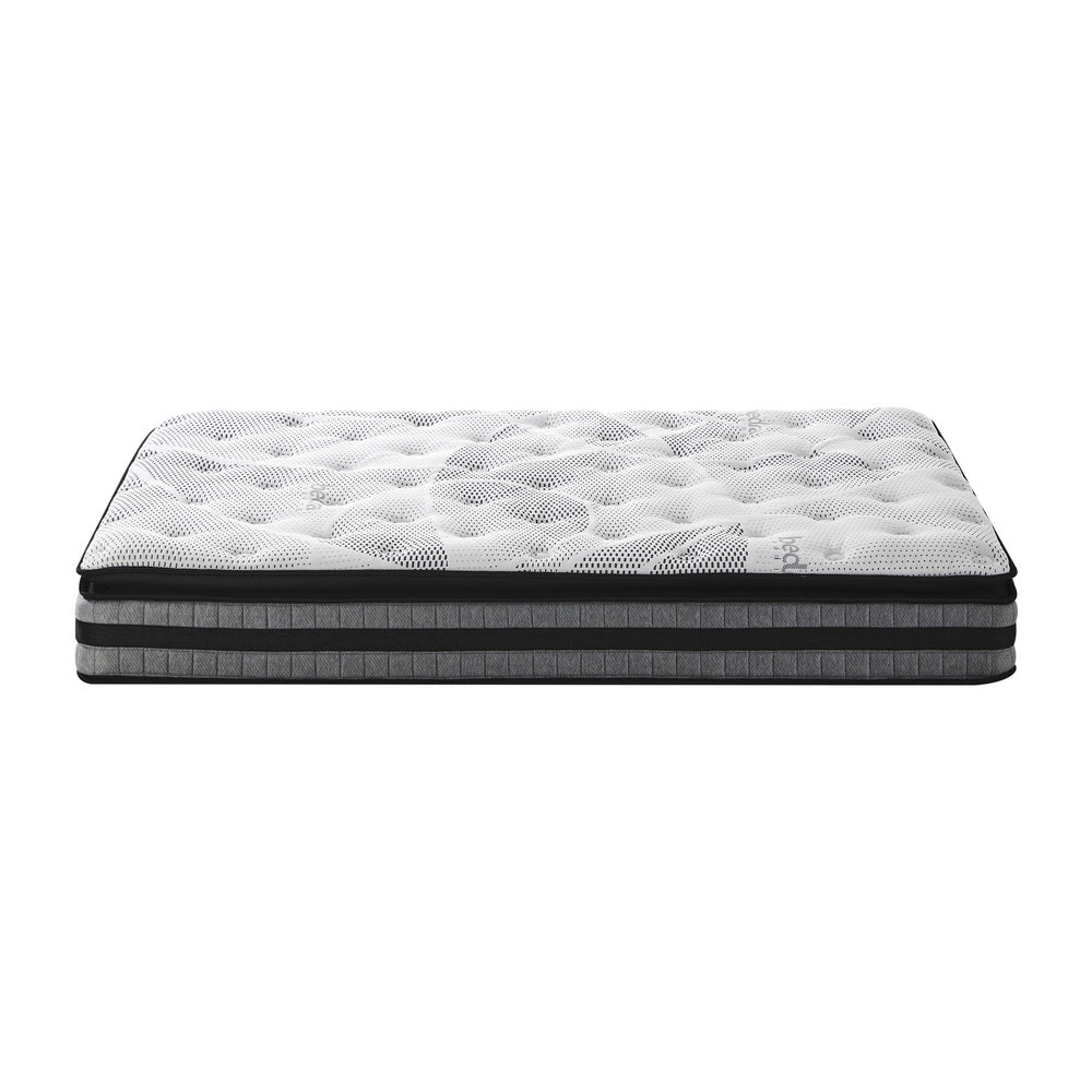 22cm Thick Medium-Firm Cool Gel Memory Foam Pillow Top Mattress 360° ventilation