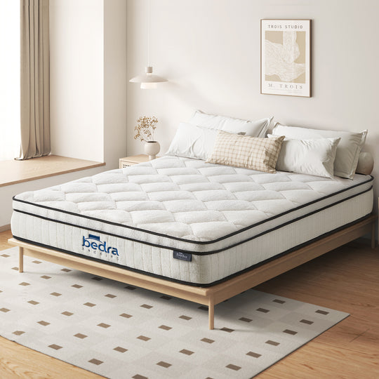 Simple Deals Boucle Mattress Memory Foam Pocket Spring Euro