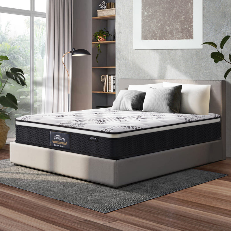 Simple Deals Mattress Cool Gel Foam Euro Top Pocket Spring 22cm, 22Cm