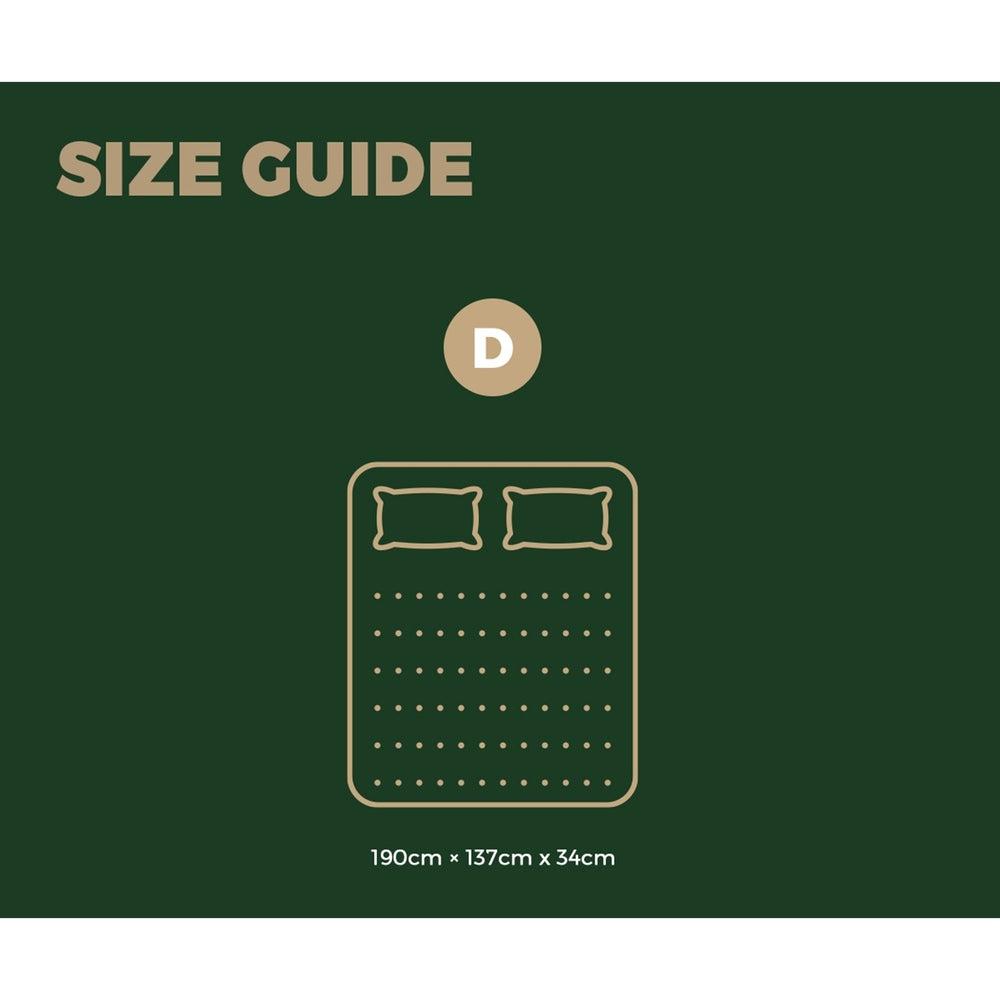 34cm Mattress Breathable Spring Euro Top Latex Foam 7 zone Medium-firm