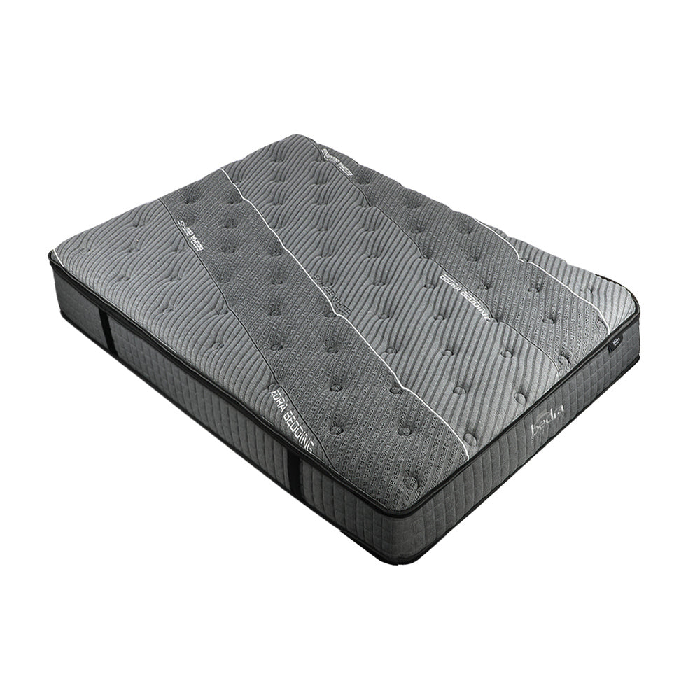 34cm Mattress Breathable Spring Euro Top Latex Foam 7 zone Medium-firm