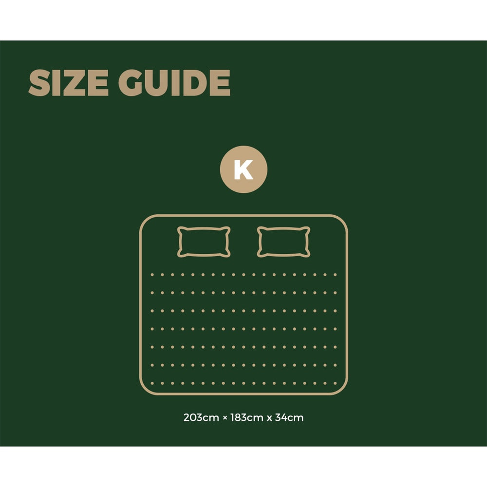 34cm Mattress Breathable Spring Euro Top Latex Foam 7 zone Medium-firm