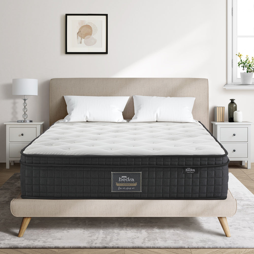 King Mattress Cool Gel Foam Pocket Spring 34CM with Pillows