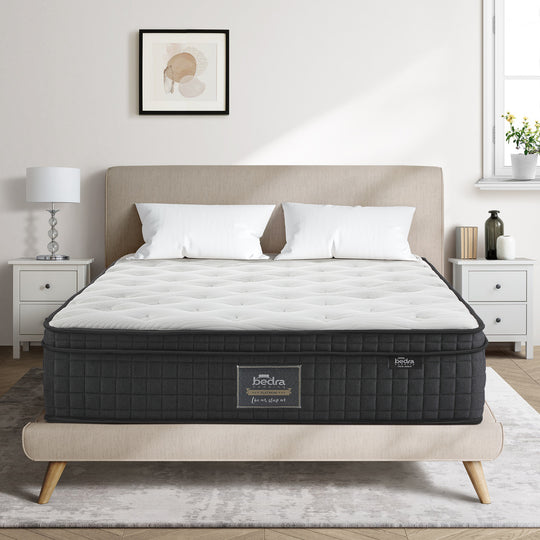King Mattress Cool Gel Foam Pocket Spring 34CM with Pillows
