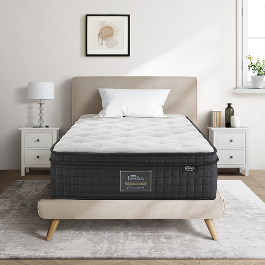 Single Mattress Cool Gel Foam Pocket Spring 34CM with Pillow