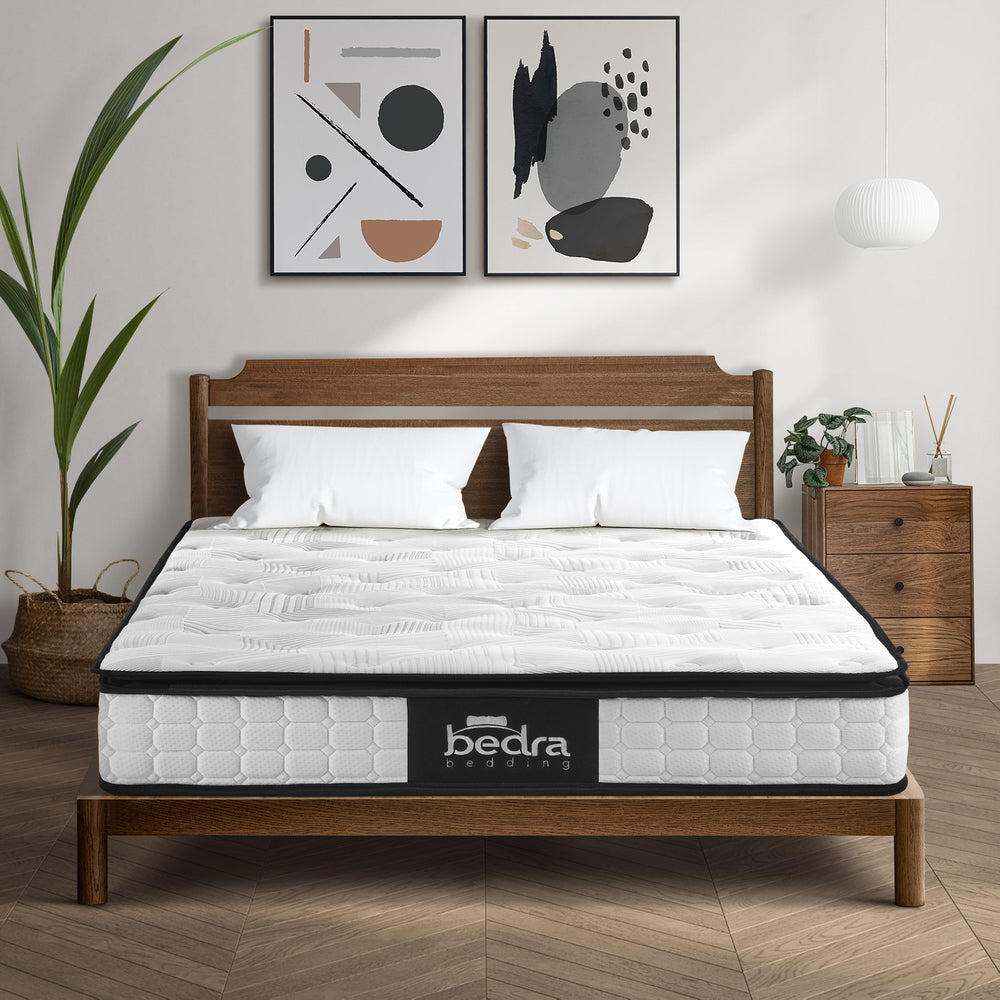 Double Mattress 22CM Cool Gel Foam Bonnell Spring with Pillows