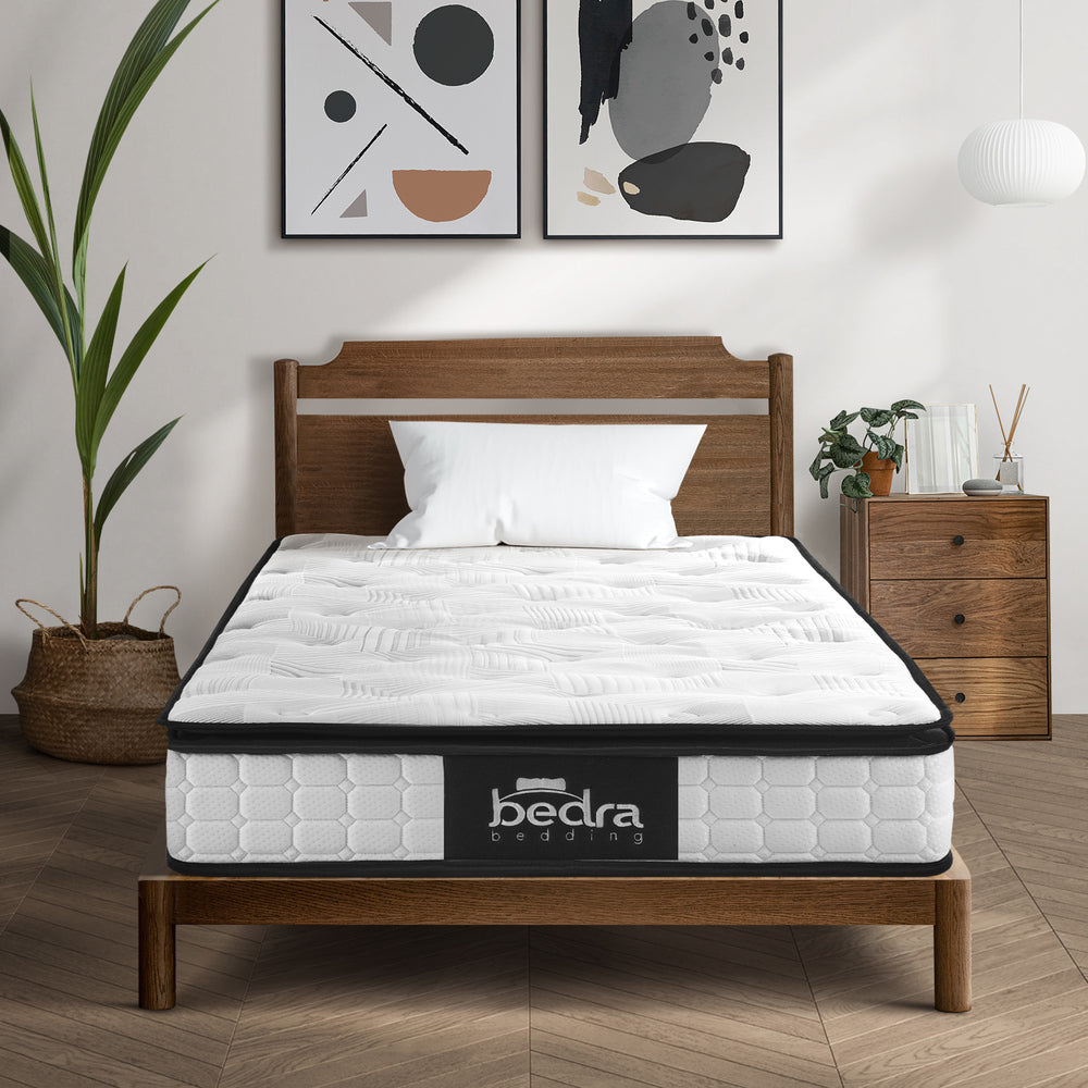 King Single Mattress 22CM Cool Gel Foam Bonnell Spring with Pillow
