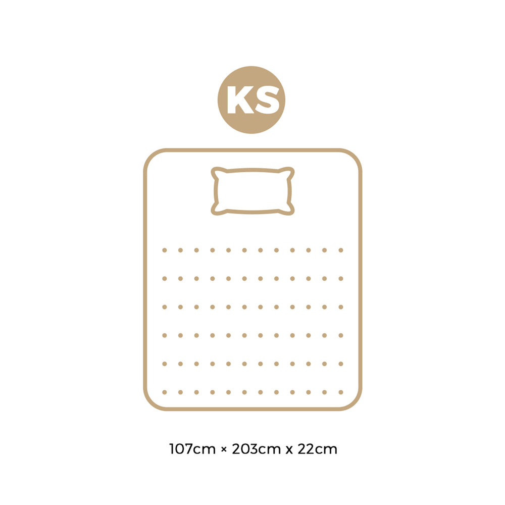King Single Mattress 22CM Cool Gel Foam Bonnell Spring with Pillow