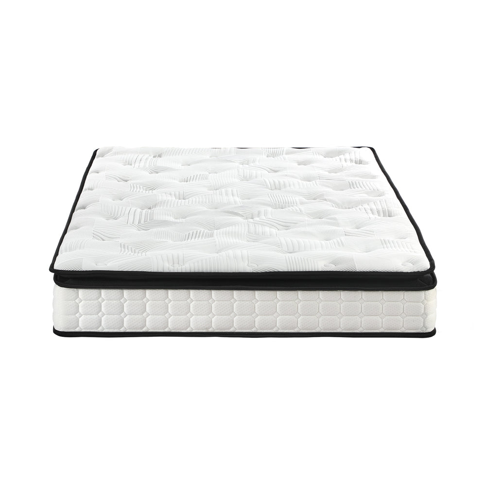 Queen Mattress 22CM Cool Gel Foam Bonnell Spring with Pillows