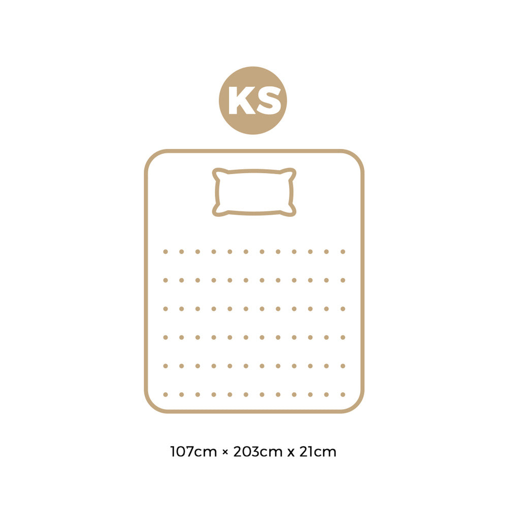 King Single Mattress Bonnell Spring Tight Top 21CM