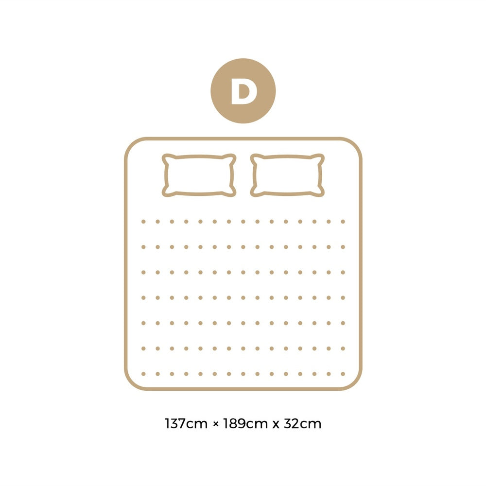 Double Pocket Spring Euro Top Mattress 32cm | Simpledeals