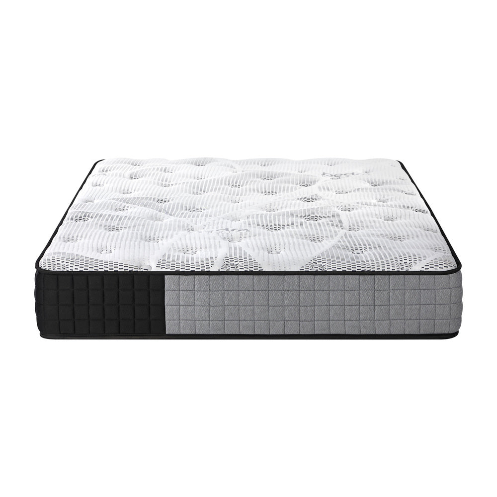 King Single Mattress Tight Top Foam 5 Zone Pocket Spring Innerspring 24cm