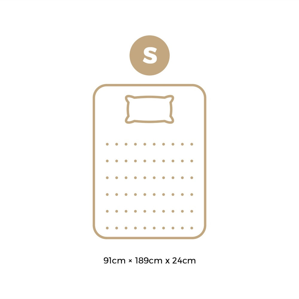 King Single Mattress Tight Top Foam 5 Zone Pocket Spring Innerspring 24cm