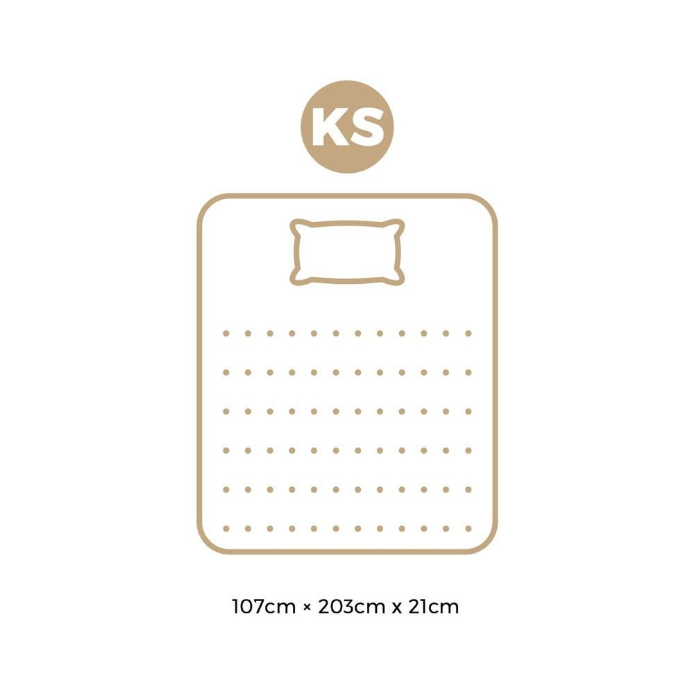 King Single Pocket Spring Mattress 21cm | Simpledeals