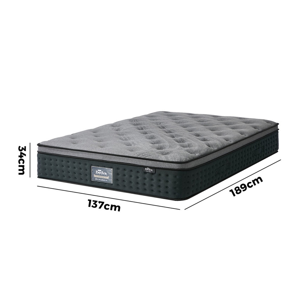 Double Euro Top Spring Mattress 34cm | Simpledeals