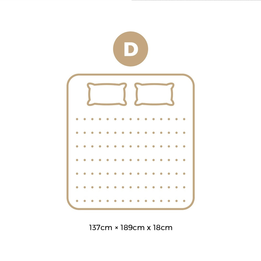 18cm Medium Firm Spring Foam Mattress Breathable Luxury Bed Comfort