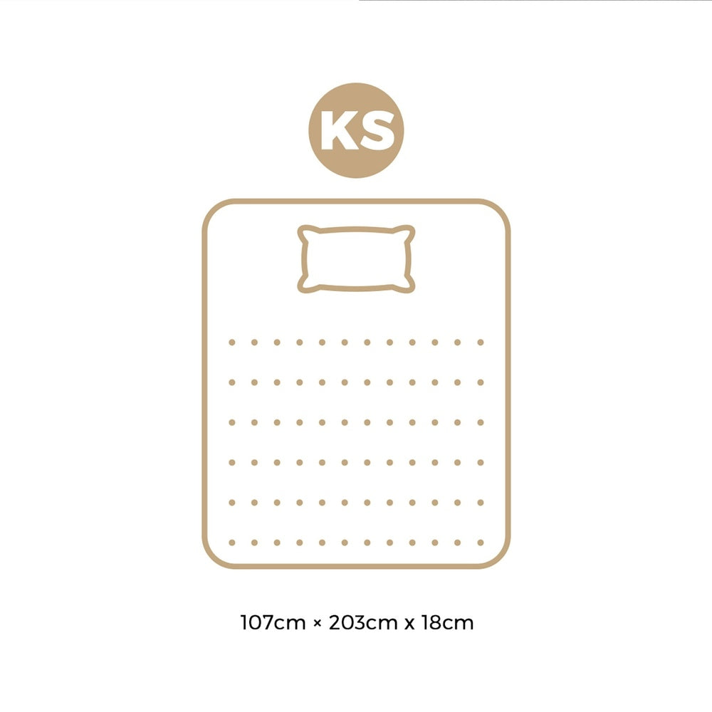 18cm Medium Firm Spring Foam Mattress Breathable Luxury Bed Comfort