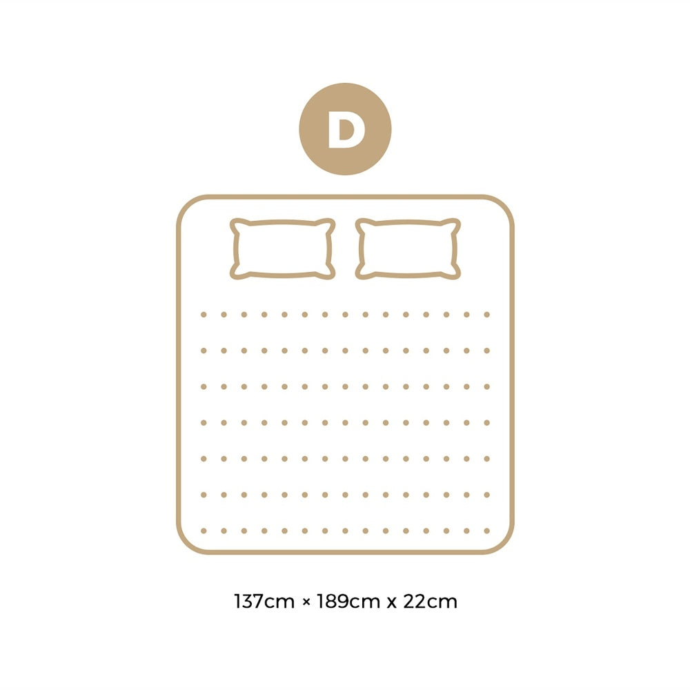 Simple Deals Mattress Breathable Luxury Bed Bonnell Spring Foam Medium 22cm