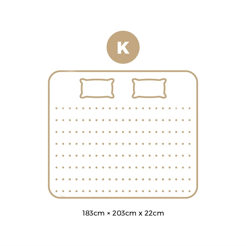 King Mattress Breathable Bonnell Spring Foam 22cm