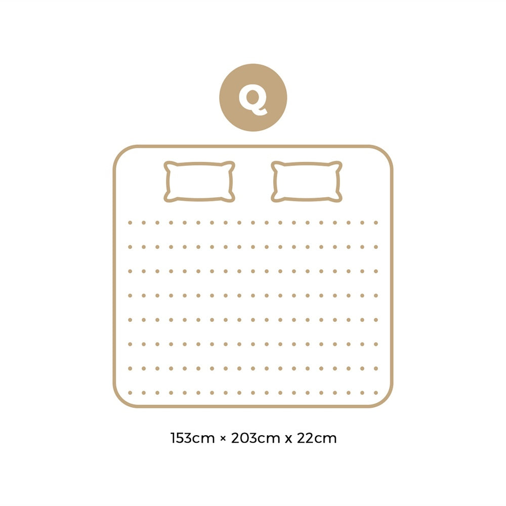 Simple Deals Mattress Breathable Luxury Bed Bonnell Spring Foam Medium 22cm