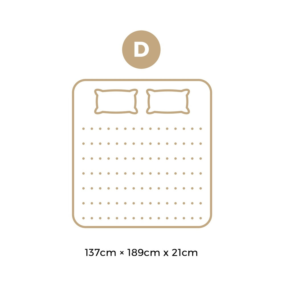 Simple Deals Upgrade to the Medium 21cm Double Mattress with Bonnell Spring Foam