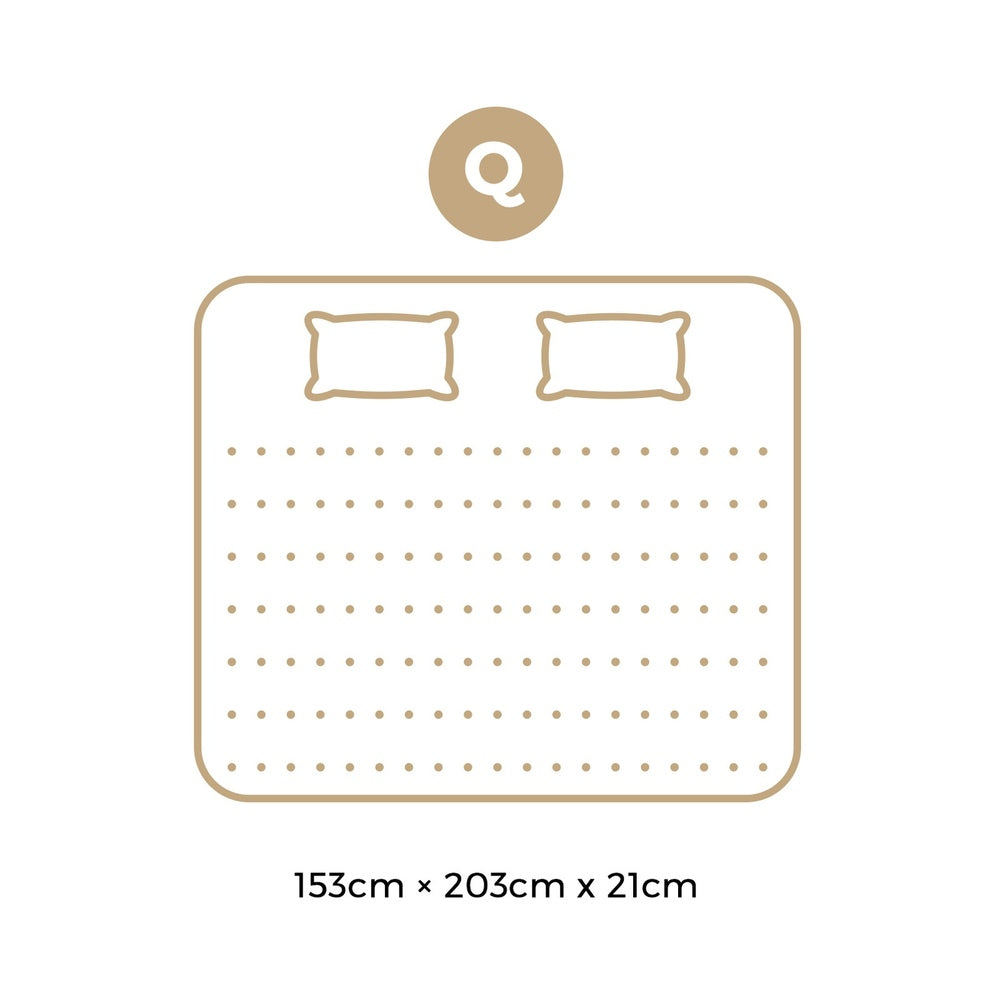 21cm Thick  Mattress Breathable Luxury Bonnell Spring Foam Medium Firm