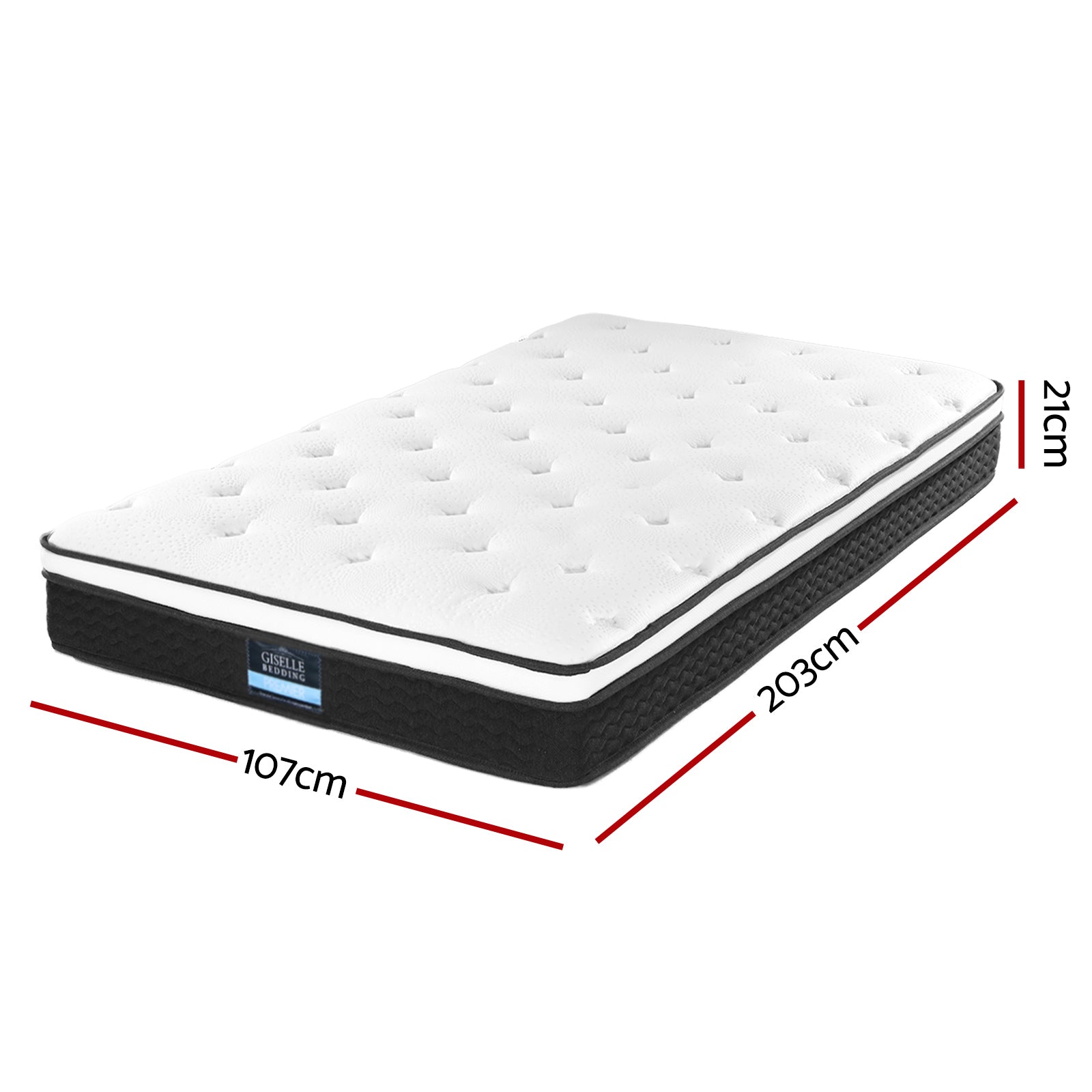 21cm Mattress Euro Top King Single