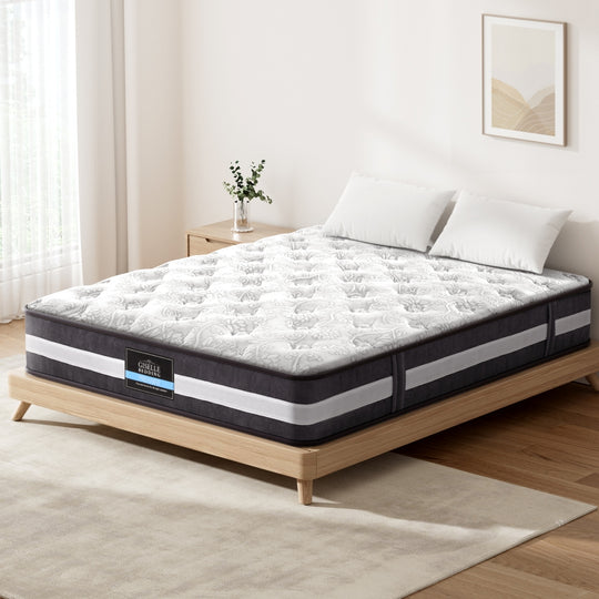 Double - Double Mattress 30cm Pocket Spring Comfortable Support Bedding